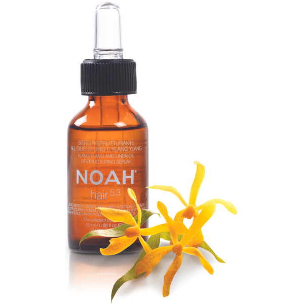 Noah 5.3. Ylang Ylang Restructuring Serum Serumas kuiville ja vaurioituneille hiuksille, suojaava latvojen haaroittumiselta, 20 ml