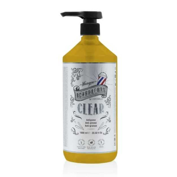 Beardburys Clear syväpuhdistava hiussampoo, 1000 ml