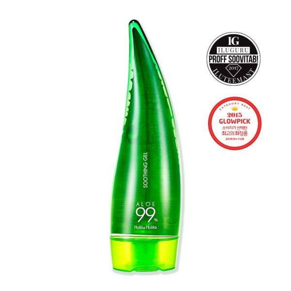 Holika Holika Aloe 99% Soothing Gel rauhoittava aloe geeli vartalolle ja kasvojen iholle, 250 ml
