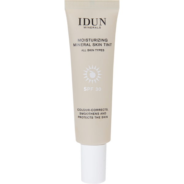 IDUN Minerals kosteuttava sävyttävä kasvovoide SPF 30, Tan Nro. 1414, 27 ml