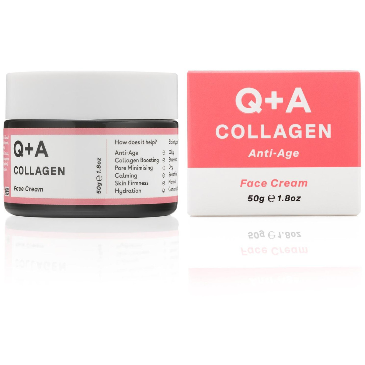 Q+A Collagen Anti-Age Face Cream Kasvovoide kollageenilla, 50 ml