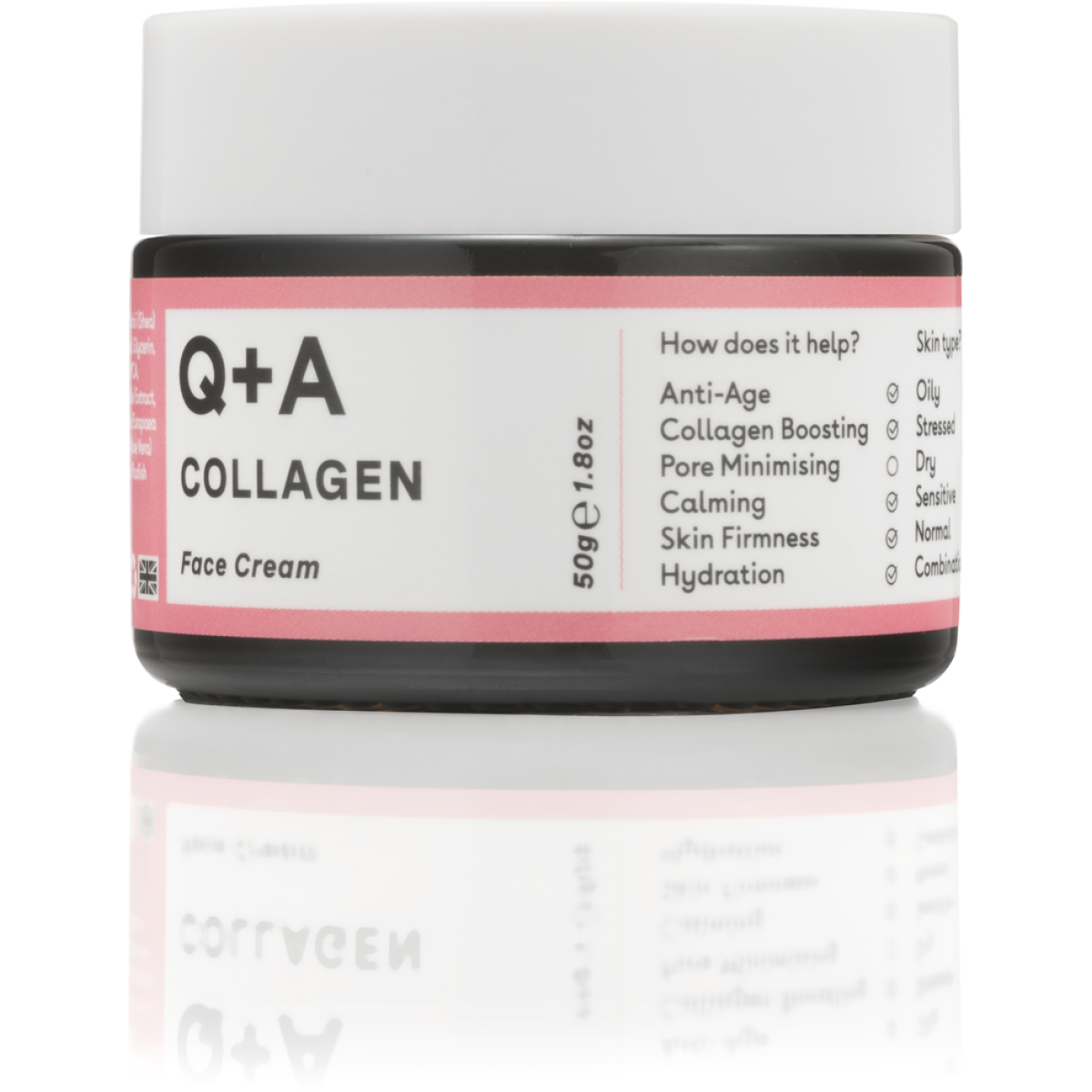 Q+A Collagen Anti-Age Face Cream Kasvovoide kollageenilla, 50 ml