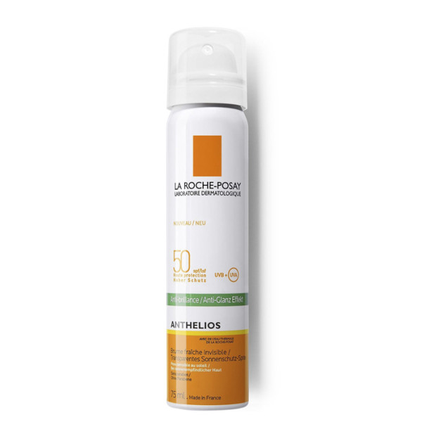 La Roche Posay Anthelios Invisible Face Mist Anti Shine SPF 50 suojaava kasvosuihke auringolta, 75 ml
