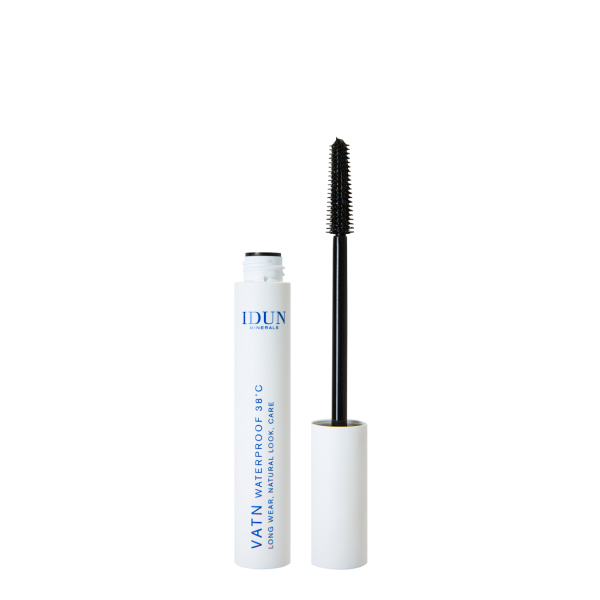 IDUN Minerals vedenkestävä ripsiä pidentävä ripsiväri, mustan värinen Vatn Nro 5003, 10 ml