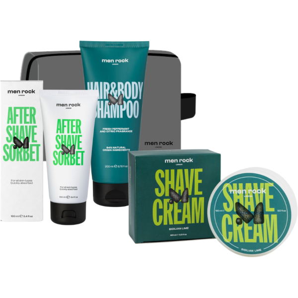 Men Rock Routine Goals Daily Grooming Kit matkakokoinen ihonhoitotuotesetti miehille Men Rock Routine Goals Daily Grooming Kit matkakokoinen ihonhoitotuotesetti miehille