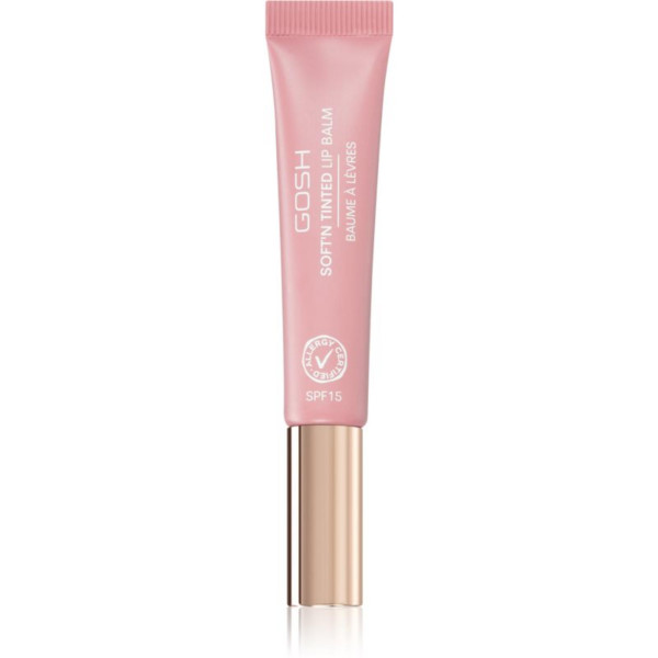 Gosh Soft'n Tinted Vegan semi-transparent Lip Balm 004 Vintage Rose SPF 15, 8 ml Gosh Soft'n Tinted Vegan semi-transparent Lip Balm 004 Vintage Rose SPF 15, 8 ml