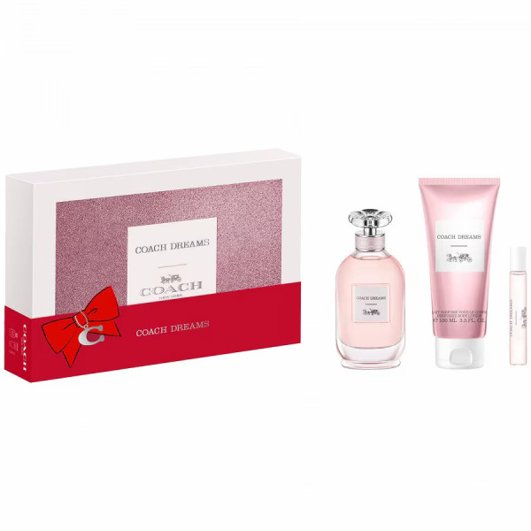 Set Coach: Dreams Eau De Parfum For Women, 90 ml + Dreams Eau De Parfum For Women, 10 ml + Dreams Body Lotion All Over The Body, 100 ml
