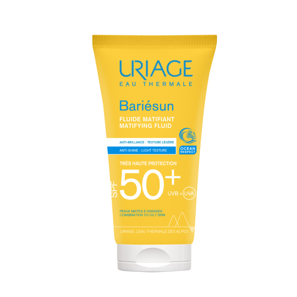 Uriage Bariesun Matting Fluid SPF 50+ mattapintaa antava suojavoide rasvoittuvalle ja rasvaiselle iholle, 50 ml