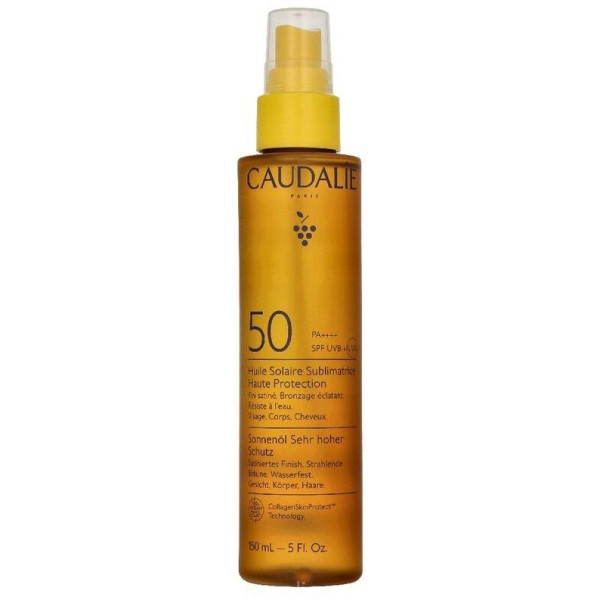 Caudalie Vinosun Protect High Protection Beautifying Sun Oil SPF 50 monikäyttöinen öljysuihke kasvoille/vartalolle/hiuksille, 150 ml