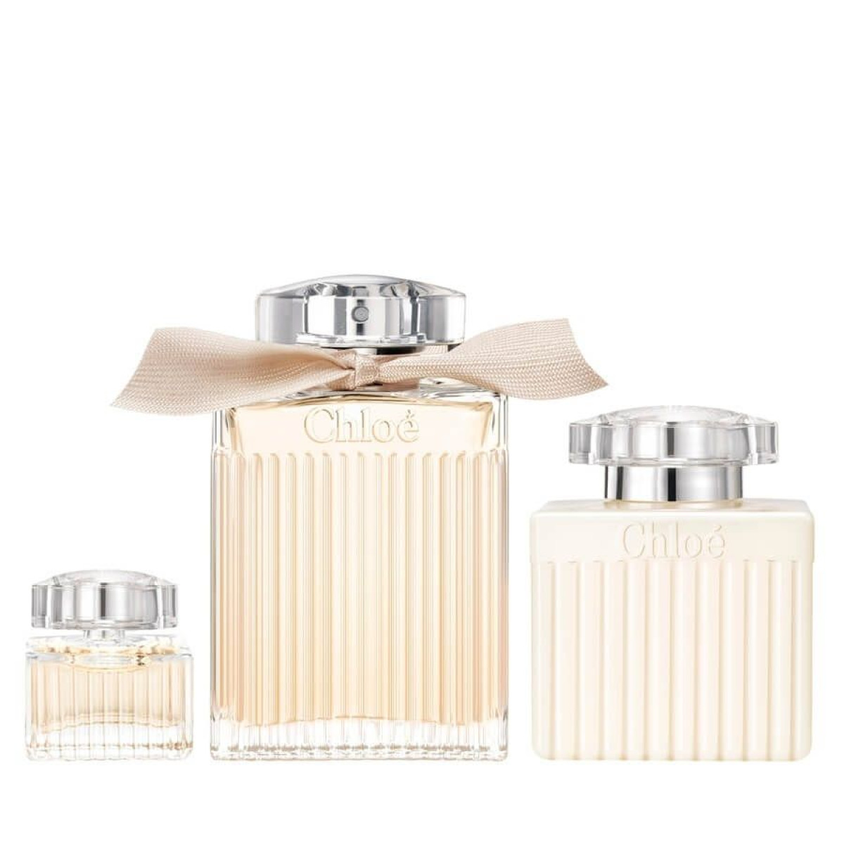 Set Chloe: Chloe Eau De Parfum For Women, 100 ml + Chloe Eau De Parfum For Women, 5 ml *Miniature + Chloe Body Lotion All Over The Body, 100 ml
