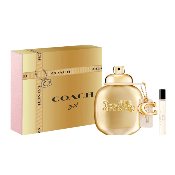 Set Coach: Gold Eau De Parfum For Women, 50 ml + Gold Eau De Parfum For Women 7.5 ml