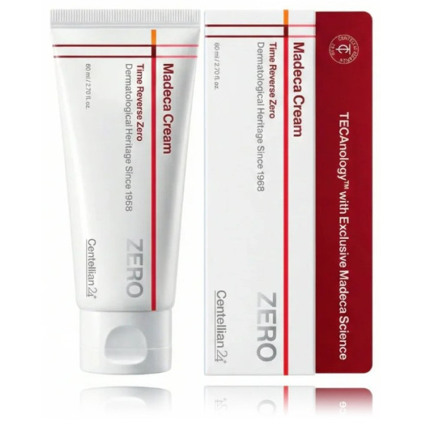 Centellian24 Madeca Cream Time Reverse Zero -voide herkälle/ärtyneelle kasvojen iholle, 80 ml Centellian24 Madeca Cream Time Reverse Zero -voide herkälle/ärtyneelle kasvojen iholle, 80 ml