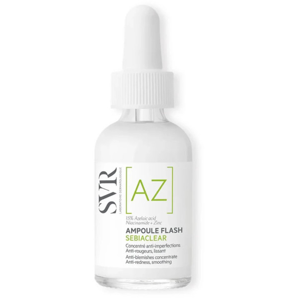 SVR Sebiaclear Ampoule Flash konsentroitu seerumi atselaiinihapolla, 30 ml