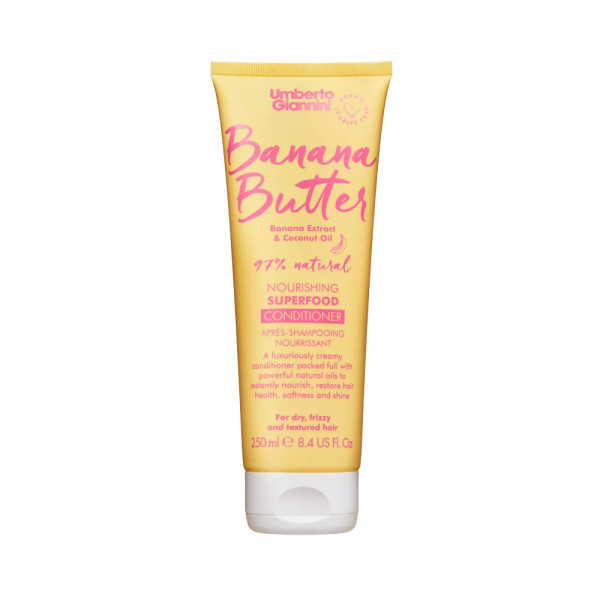 Umberto Giannini Banana Butter Vegan & Cruelty-Free & Natural Ingredients Hair Conditioner Nourishing & Moisturising, 250 ml