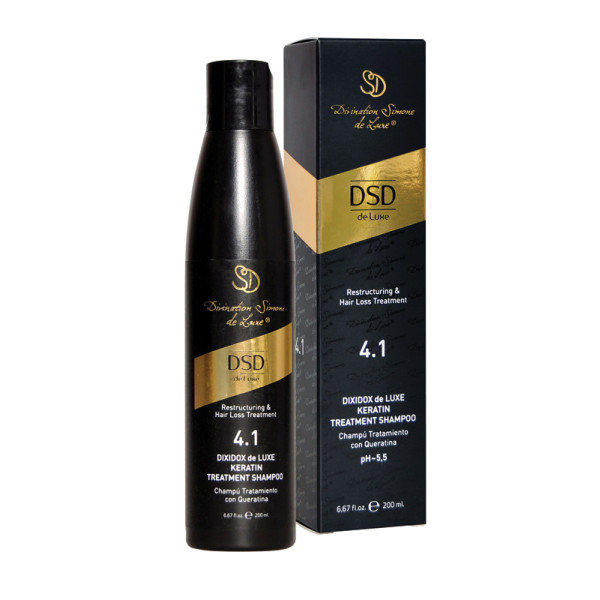 DSD Deluxe Dixidox de Luxe Keratin Treatment Shampoo DSD 4.1 korjaava shampoo keratiinilla, 200 ml