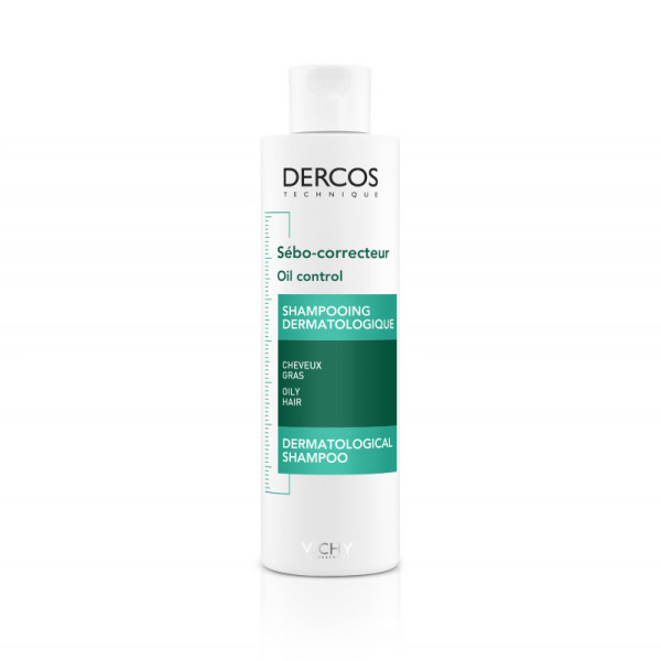 Vichy Dercos Sebum Control Shampoo shampoo rasvaisille hiuksille, 200 ml