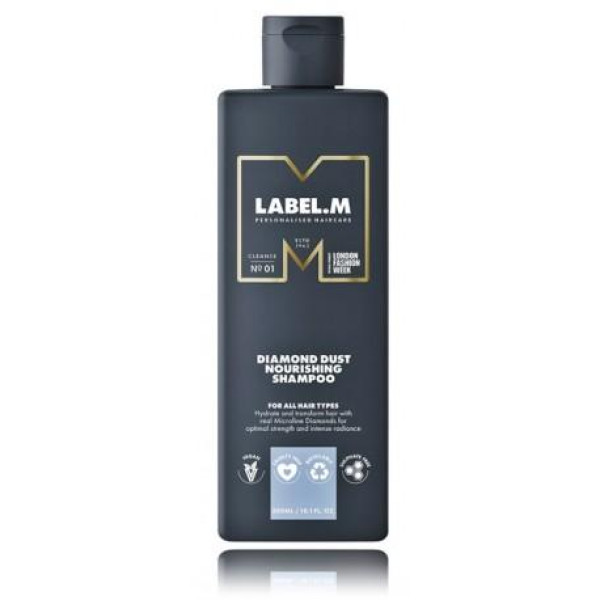 Label.m Diamond Dust Nourishing Shampoo ravitseva shampoo kaikille hiustyypeille, 300 ml