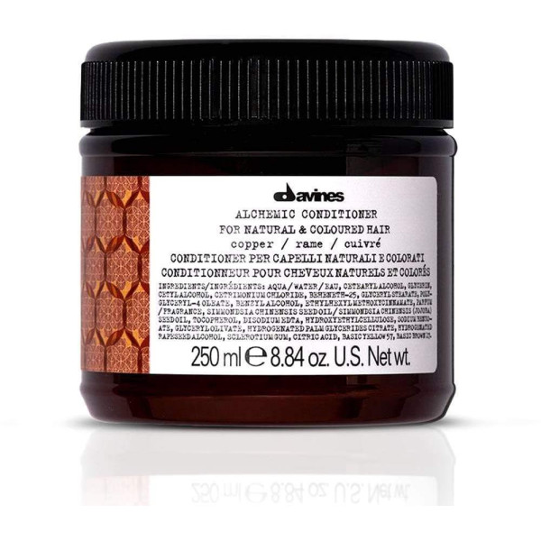 Davines ALCHEMIC Conditioner Copper värjäävä hoitoaine kuparinvärisille hiuksille, 250 ml