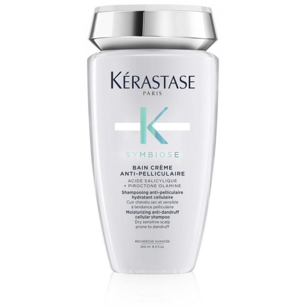 Kérastase Symbiose Moisturizing Anti-Dandruff Cellular Shampoo shampoo hilseitä vastaan kuivalle ja herkälle päänahalle, 250 ml