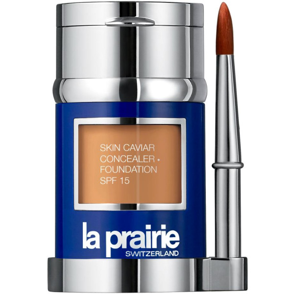 La Prairie Skin Caviar Foundation SPF 15 nestemäinen meikkivoide ja peitevoide, sävy: Almond Beige, 30 ml